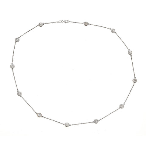 "Diamonds By The Yard" 14K White Gold & Diamond Necklace