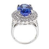 Tanzanite & Diamond 14K White Gold Ring