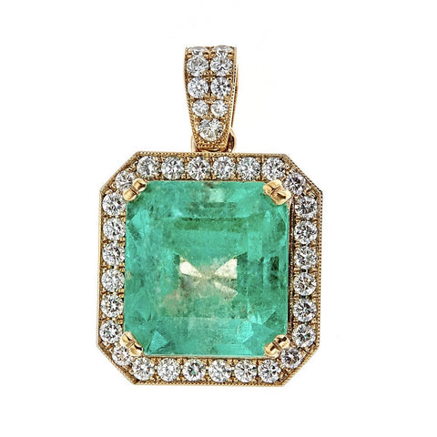 Emerald & Diamond Pendant