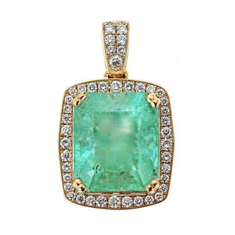 Emerald & Diamond Pendant
