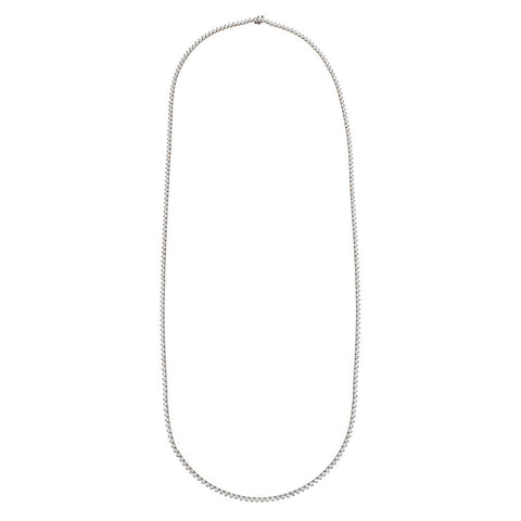 14K White Gold & Diamond Necklace