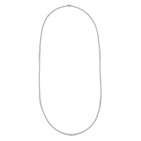 14K White Gold & Diamond Necklace