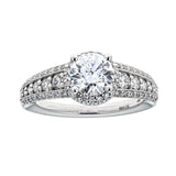 Ritani 18K White Gold & Diamond Engagement Ring