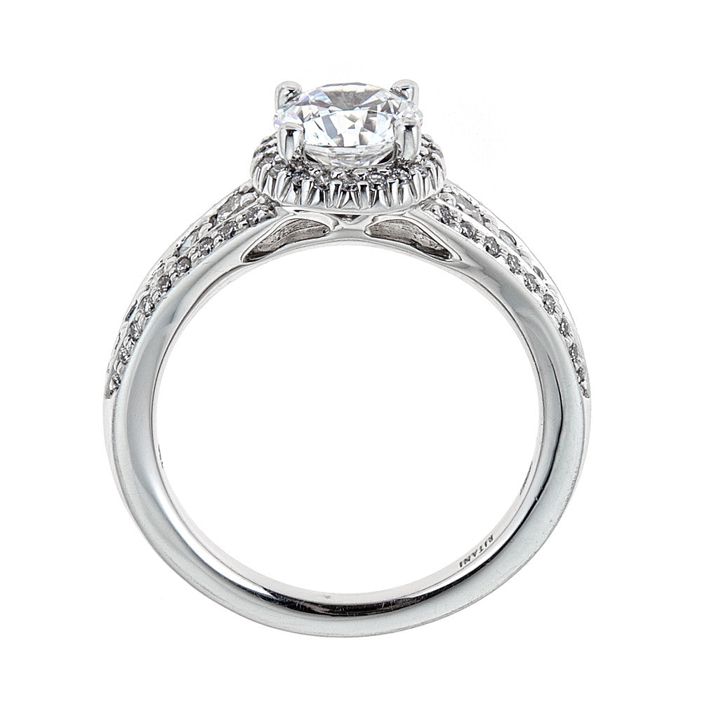Ritani 18K White Gold Diamond Engagement Ring – D'amati Fine Jewelry