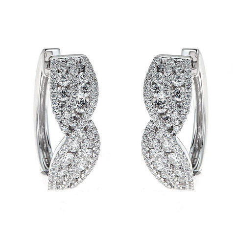 Gregg Ruth 18K White Gold & Diamond Earrings