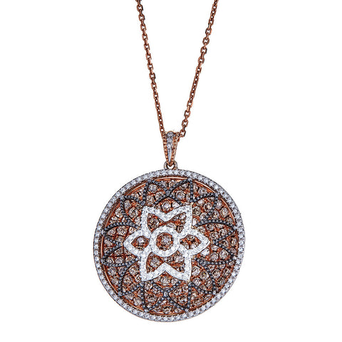 Gregg Ruth 18K Rose Gold & Diamond Pendant