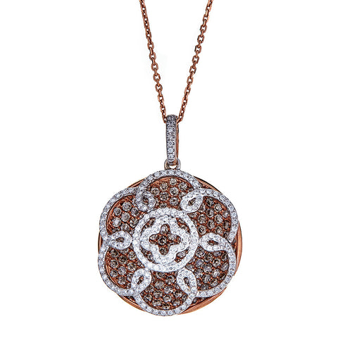 Gregg Ruth 18K Rose Gold & Diamond Pendant