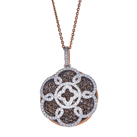 Gregg Ruth 18K Rose Gold & Diamond Pendant