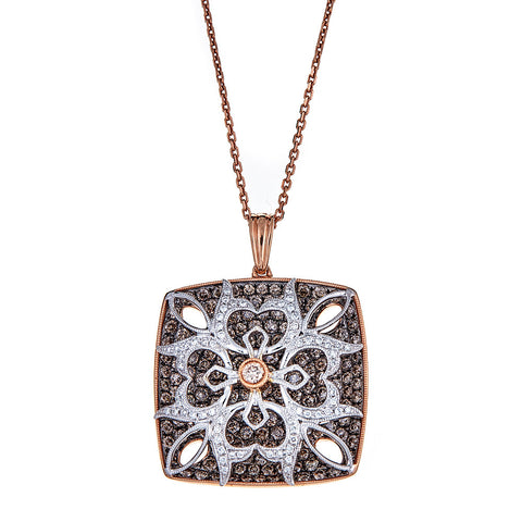 Gregg Ruth 18K Rose Gold & Diamond Pendant