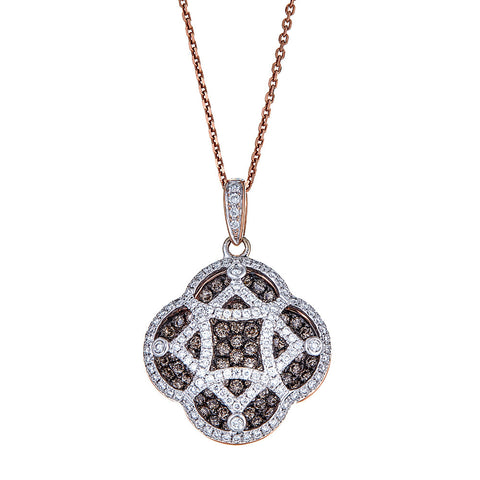Gregg Ruth 18K Rose Gold & Diamond Pendant