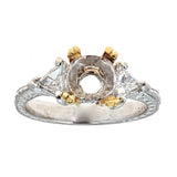 Tacori Two-Tone Platinum & Diamond Engagement Ring