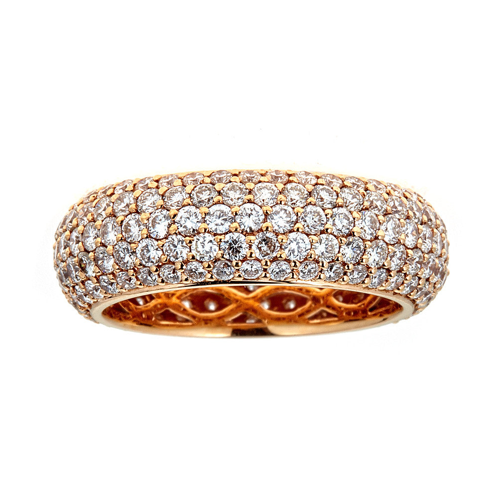 Diamond encrusted gold ring Clearance