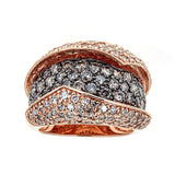 Black & White Diamond 14K Rose Gold Ring