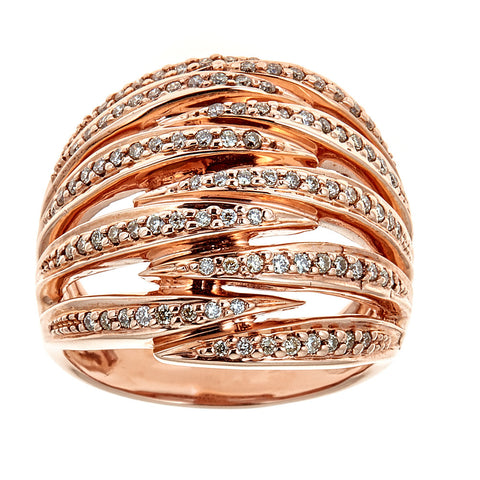 14K Rose Gold & Diamond Ring