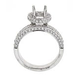 Natalie K. 18K White Gold Engagement & Wedding Ring Set