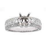 Natalie K. 14K White Gold & Diamond Engagement Ring
