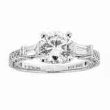 Natalie K 14k White Gold and Diamonds Engagement Ring