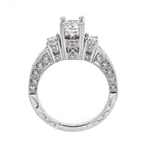 Natalie K 14k White Gold and Diamonds Engagement Ring