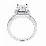 Natalie K 14k White Gold and Diamonds Engagement Ring