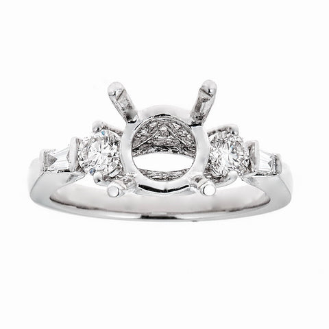 Natalie K. 14K White Gold & Diamond Engagement Ring