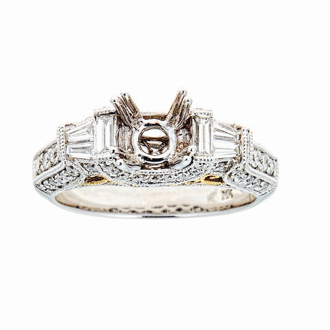 Natalie K. 14K Two-Tone Gold Engagement Ring