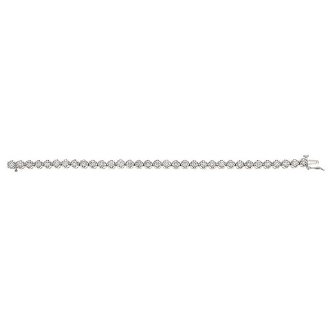14K White Gold & Diamond Tennis Bracelet
