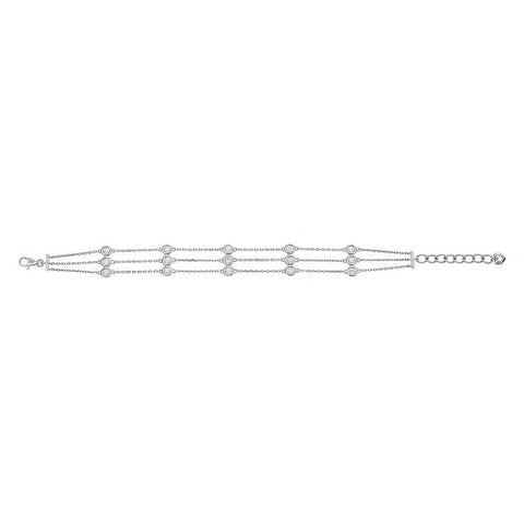 14K White Gold & Diamond Bracelet
