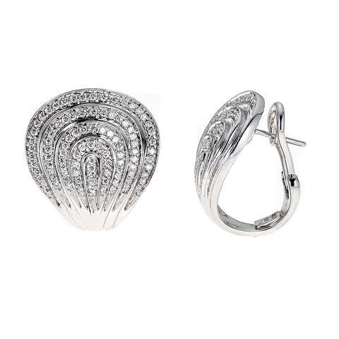 Roberto Coin 18K White Gold & Diamond Earrings