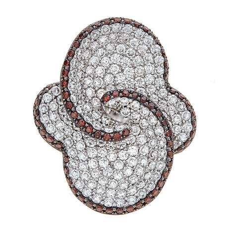 Simon G. 18K White Gold & Diamond Flower Pendant