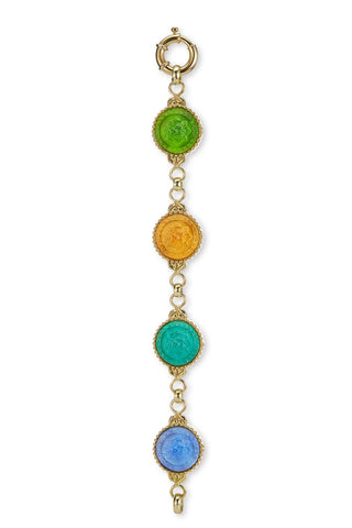 Multi-Colored Bracelet in 18K Yellow Gold