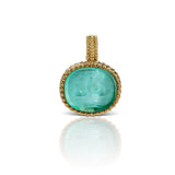 Light Blue Pendant in 18K Yellow Gold