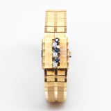 Zenith Sapphire & Diamond 18K Yellow Gold Watch