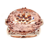 Morganite & Diamond Ring in 14K Rose Gold