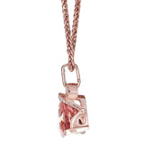 Morganite & Diamond Pendant in 14K Rose Gold