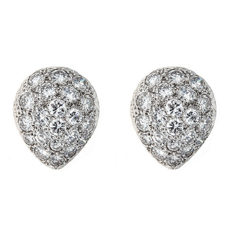 Diamond & Platinum/14K White Gold Earrings