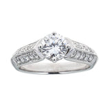 Simon G. 18K White Gold & Diamond Engagement Ring