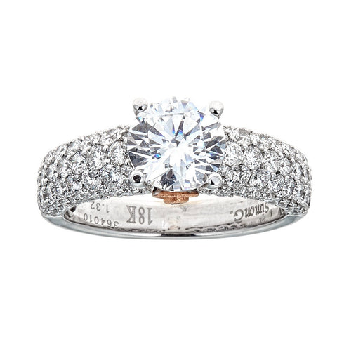 Simon G. 18K Two-Tone Gold & Diamond Engagement Ring