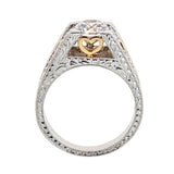 Tacori Two-Tone Platinum & Diamond Engagement Ring