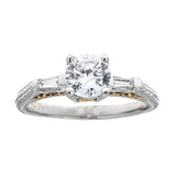 Tacori Two-Tone Platinum & Diamond Engagement Ring