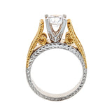 Tacori 18K Two-Tone Gold & Diamond Engagement Ring
