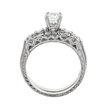 Tacori Platinum Engagement & Wedding Ring Set