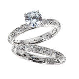 Tacori Platinum Engagement & Wedding Ring Set