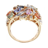 Le Vian Multi-Colored Sapphire & Diamond 14K Yellow Gold Ring