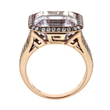 Kunzite & Diamond 18K Yellow Gold Ring