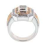 18K Two-Tone Gold & Diamond Ring