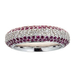 Pink Sapphire & Diamond 14K White Gold Ring