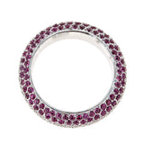 Pink Sapphire & Diamond 14K White Gold Ring