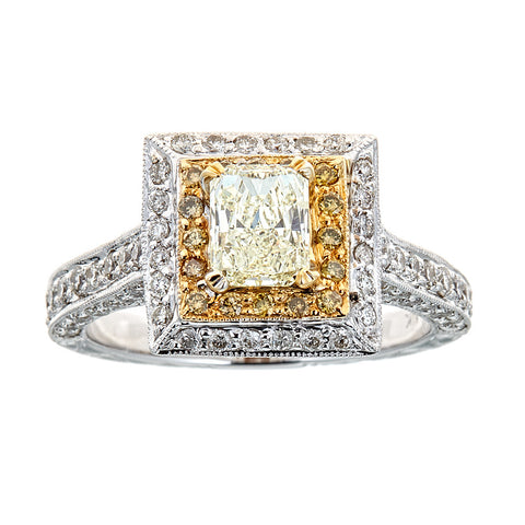 18K Two-Tone Gold & Diamond Ring