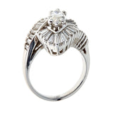 Estate 14K White Gold & Diamond Ring