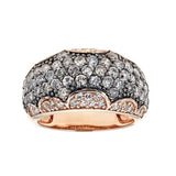 Black & White Diamond 14K Rose Gold Ring